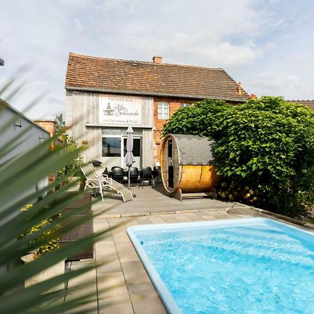 Alte Schmiede Mit Sauna, Pool Und Whirpool Im Aussenbereich Schoenstes Ferienhaus Der Lausitz Elsterheide Esterno foto
